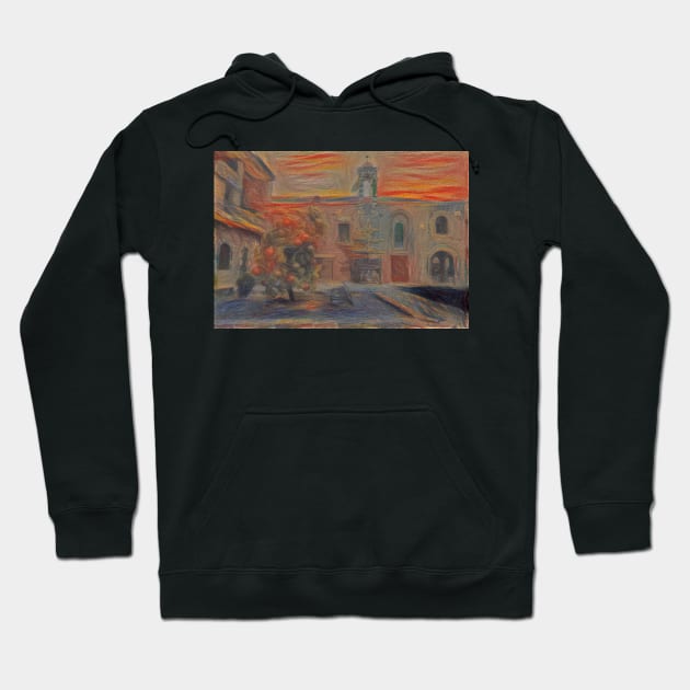 Um Al Zinnar Church of Homs - Munch Hoodie by Homsalgia